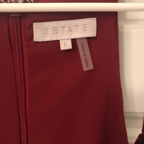 Red Velvet Jumpsuit - Picture 3 of 5